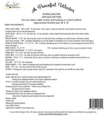 A Peaceful Winter - Sewing Applique Pattern