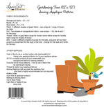 Gardening Fun Sewing Applique Pattern