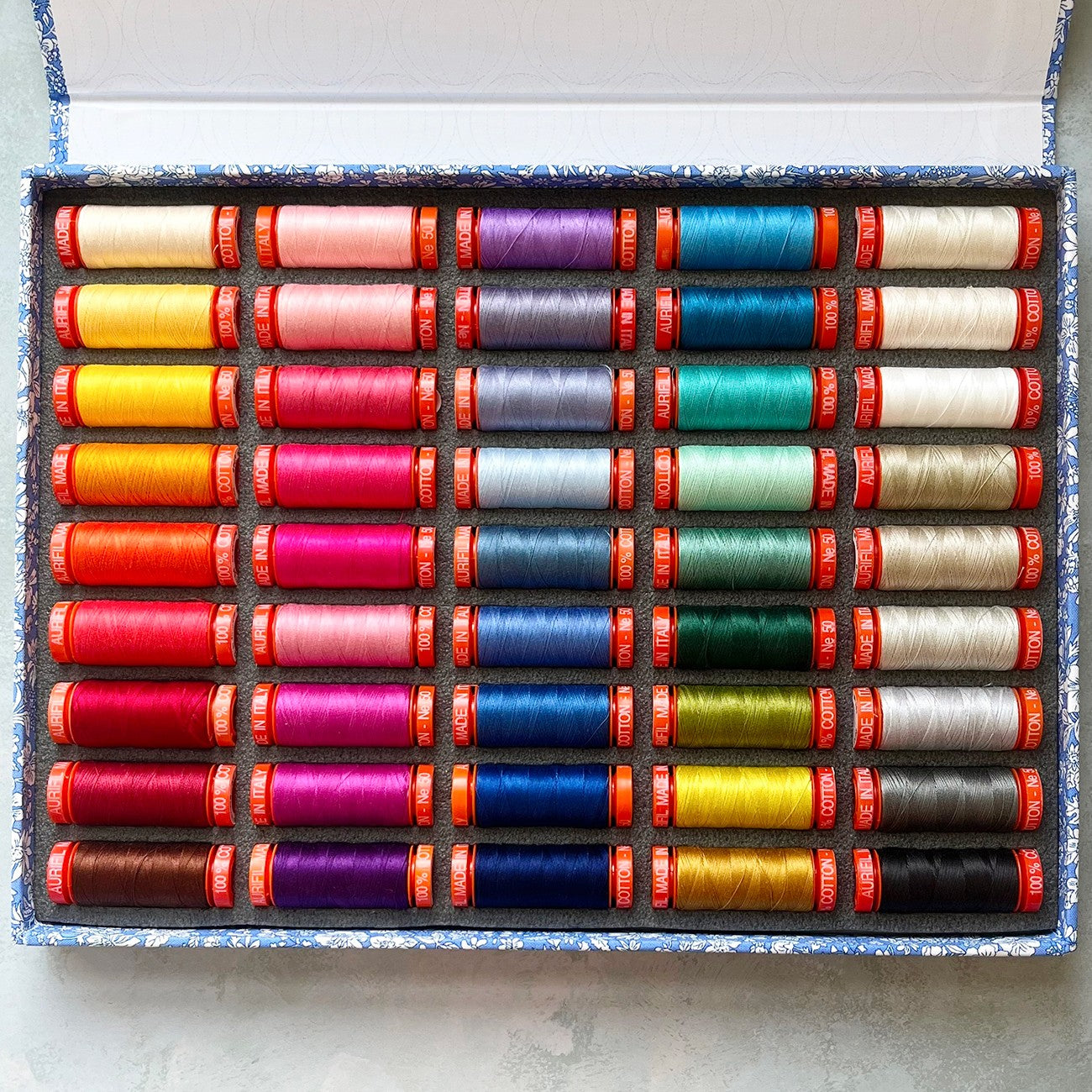 Aurifil x Liberty 50wt Cotton 45 Small Spools