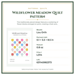 Product Specifications – Wildflower Meadow Quilt pattern