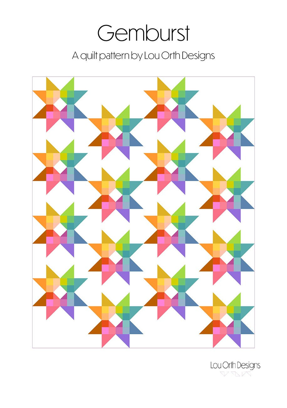 Gemburst Quilt Pattern