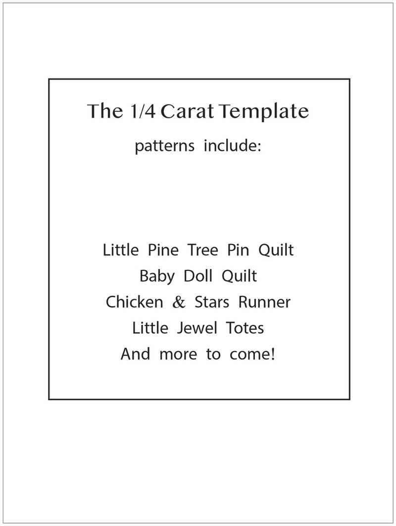 1/4 Carat Template