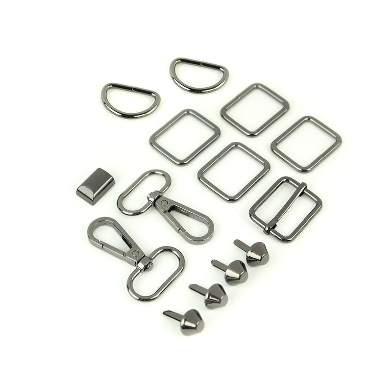 Daphne Handbag Hardware Kit Gunmetal