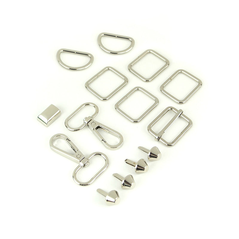 Daphne Handbag Hardware Kit Nickel