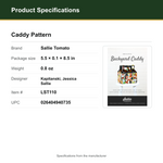 Product Specifications – Caddy Pattern