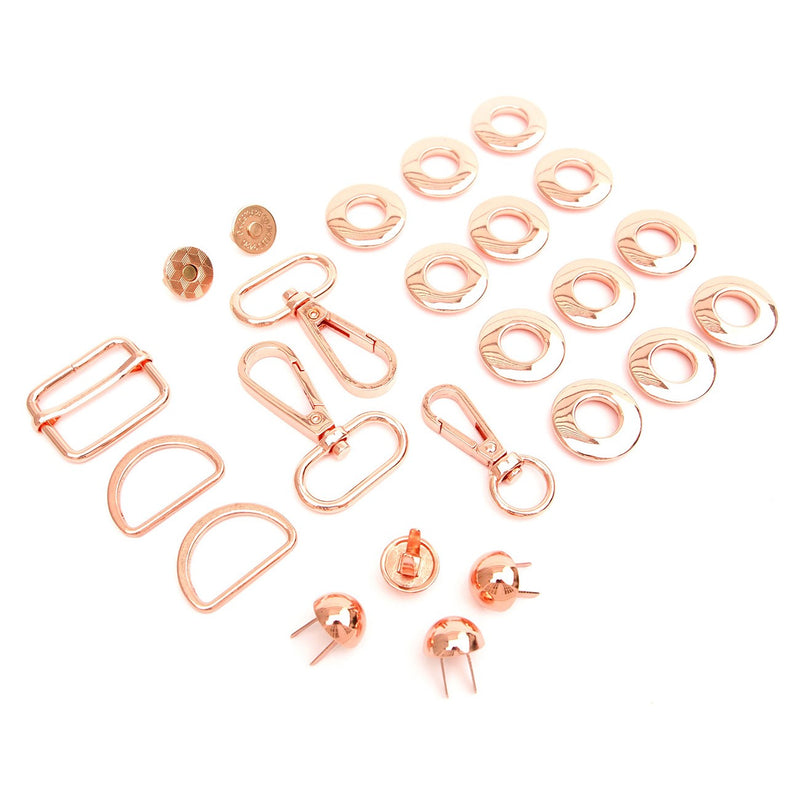 Magnolia Drawstring Bucket Bag Hardware Kit Rose Gold