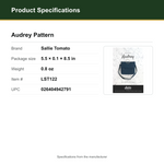 Product Specifications – Audrey Pattern