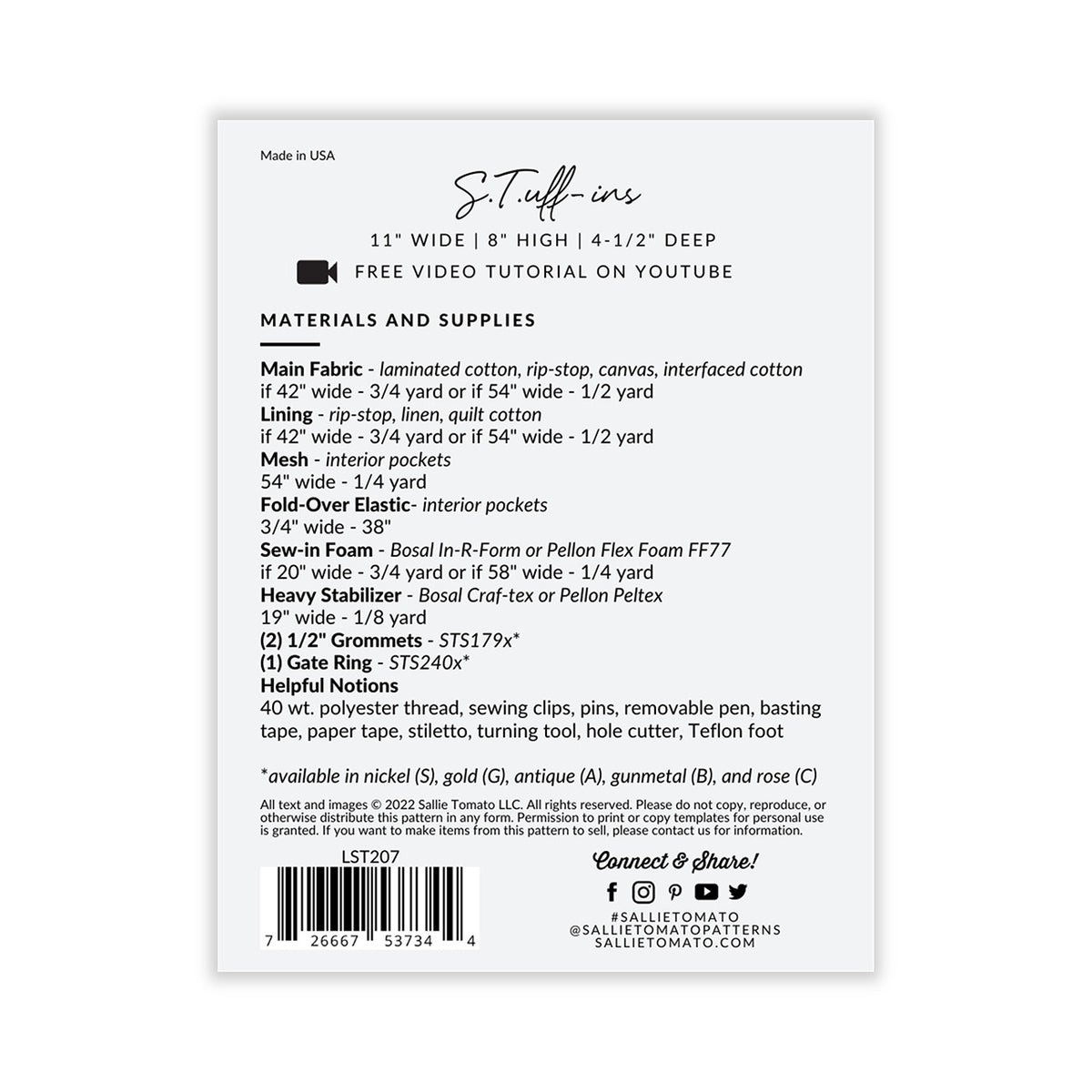 Stuff-Ins Pattern
