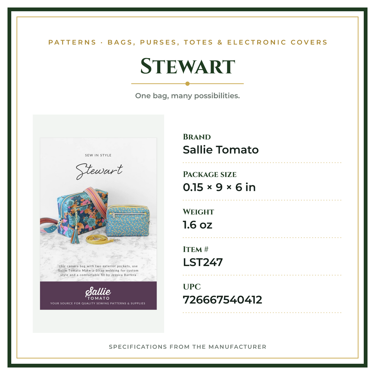 Product Specifications – Stewart