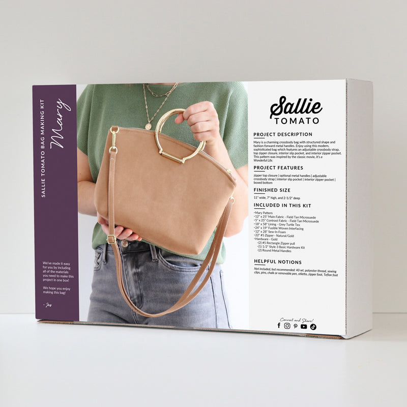 Mary Collection Kit Field Tan Microsuede