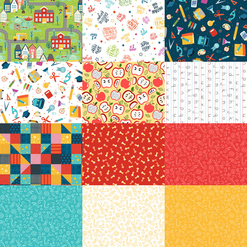 5in Squares Love, Teach, Inspire, 42pcs/bundle