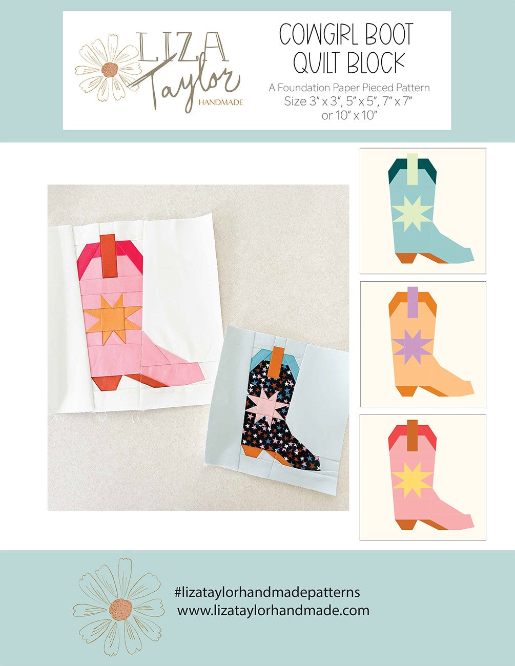 Cowgirl Boot FPP Pattern