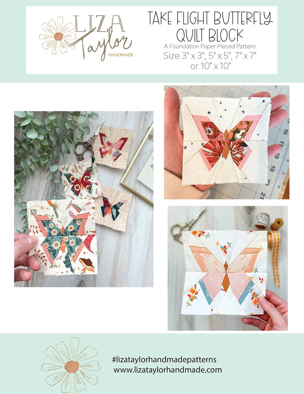 Take Flight Butterfly FPP Pattern