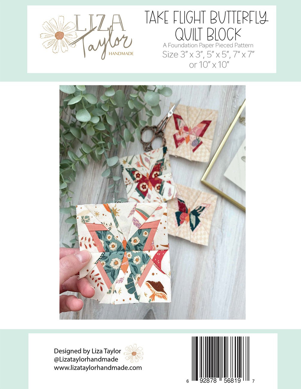 Take Flight Butterfly FPP Pattern