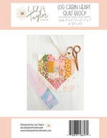 Log Cabin Heart FPP Pattern