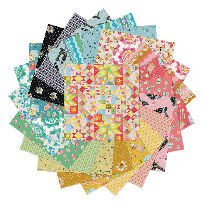 Love and Stitches 10in Squares, 42pcs/bundle
