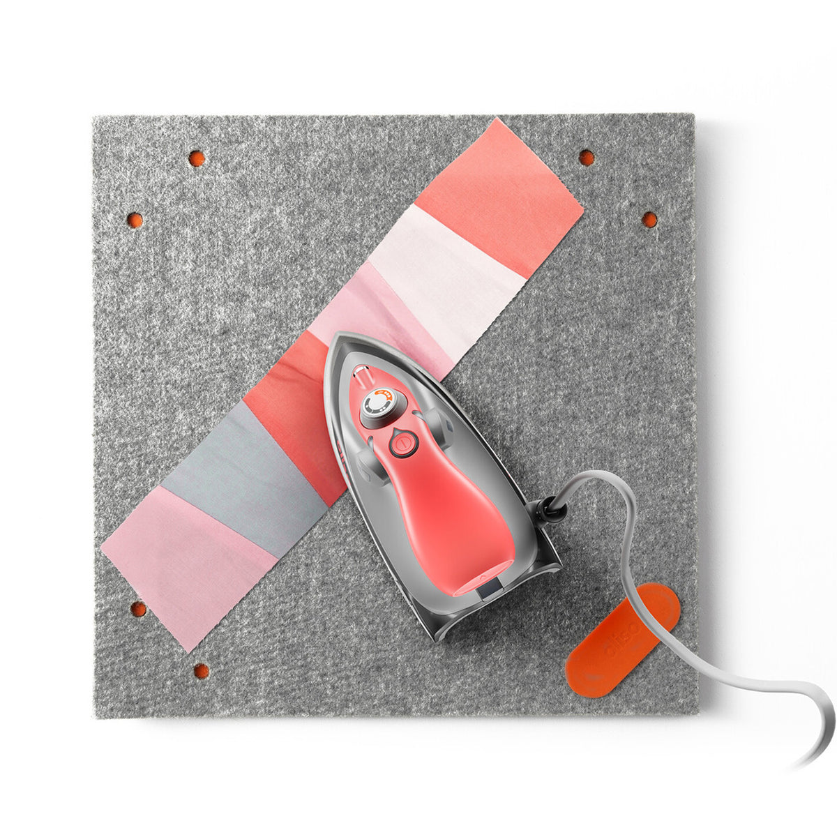 Oliso Project Iron With Trivet Coral