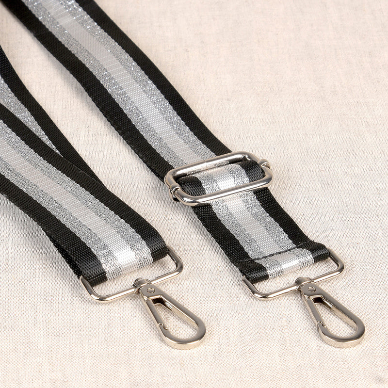Adjustable Shoulder Strap Black Silver White