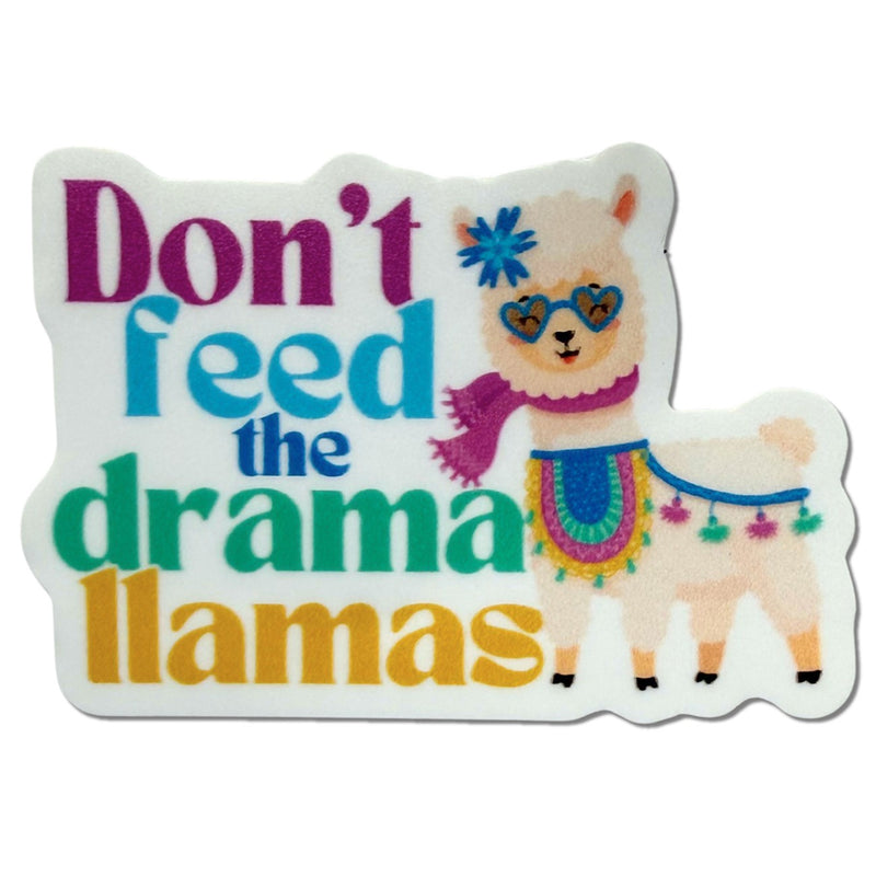 Don't Feed the Drama Llamas Sticker 4pk