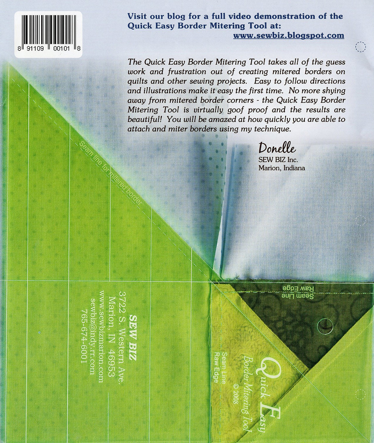 Large Quick Easy Border Mitering Tool 1pc
