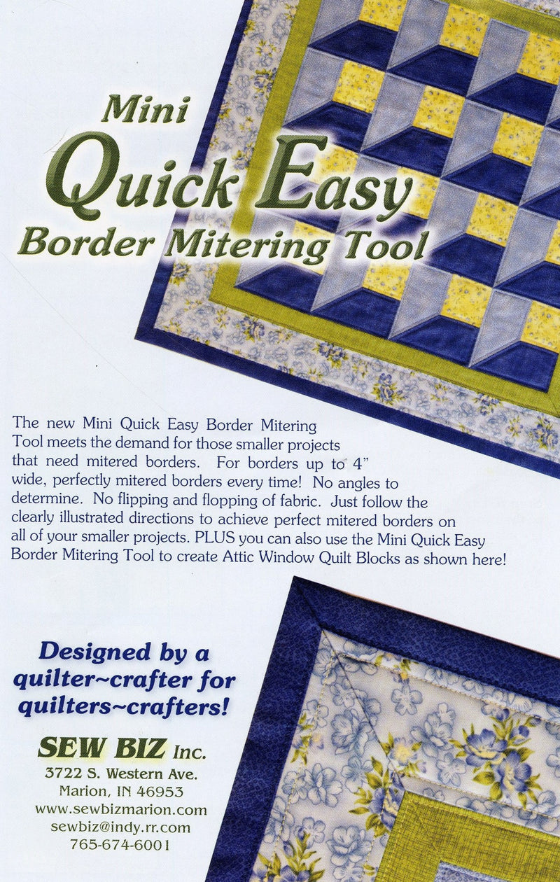 Mini Quick Easy Border Mitering Tool 1pc