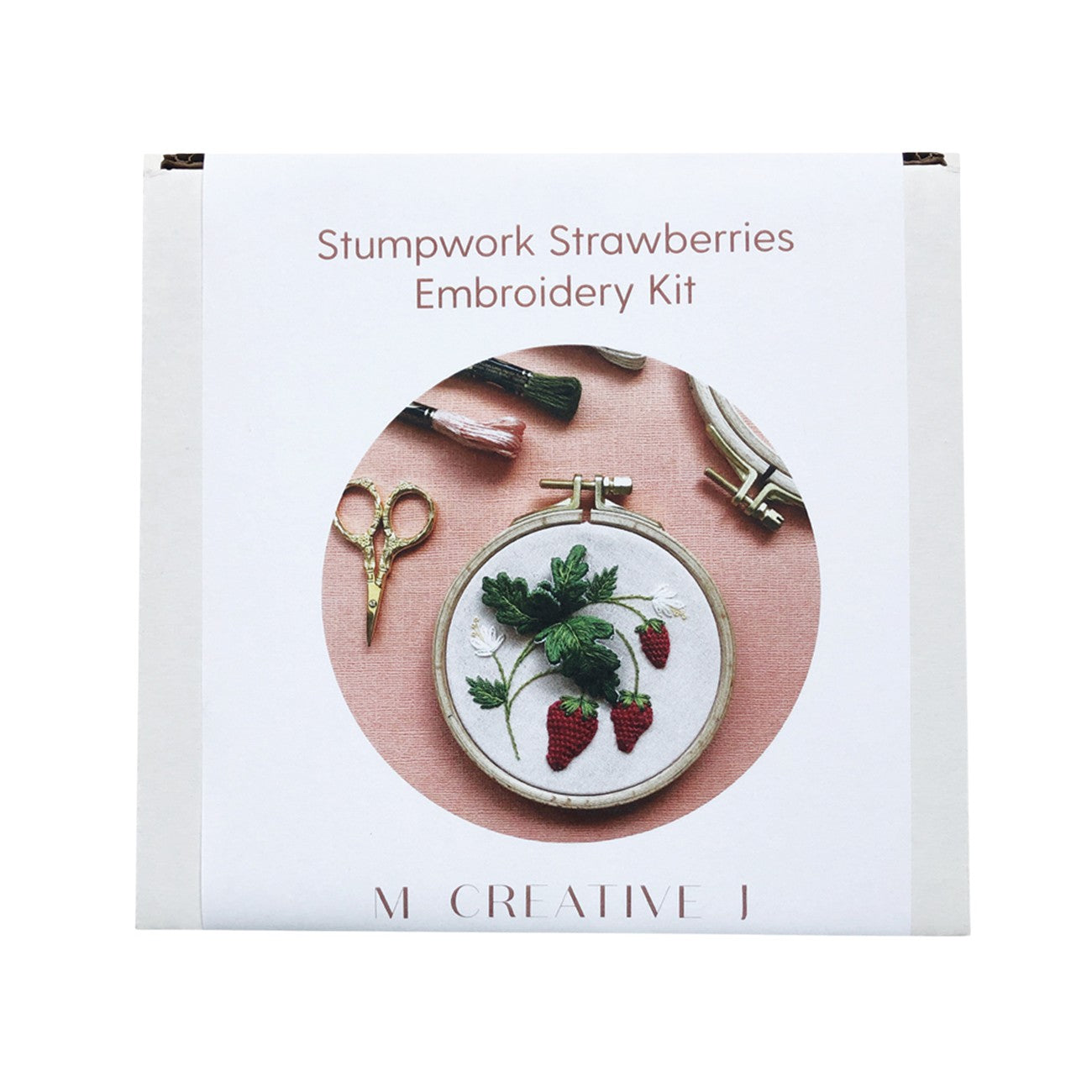Stumpwork Strawberries Embroidery Kit