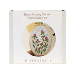 Bees Among Clover Embroidery Kit