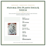 Product Specifications – Natural Dye Plants Stick & Stitch