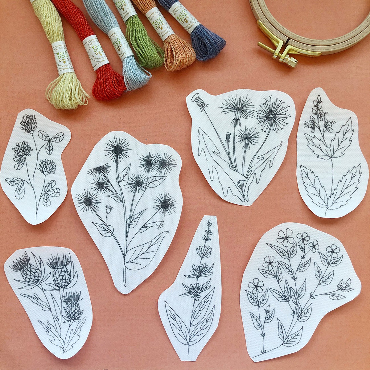 Unconventional Flowers Stick & Stitch