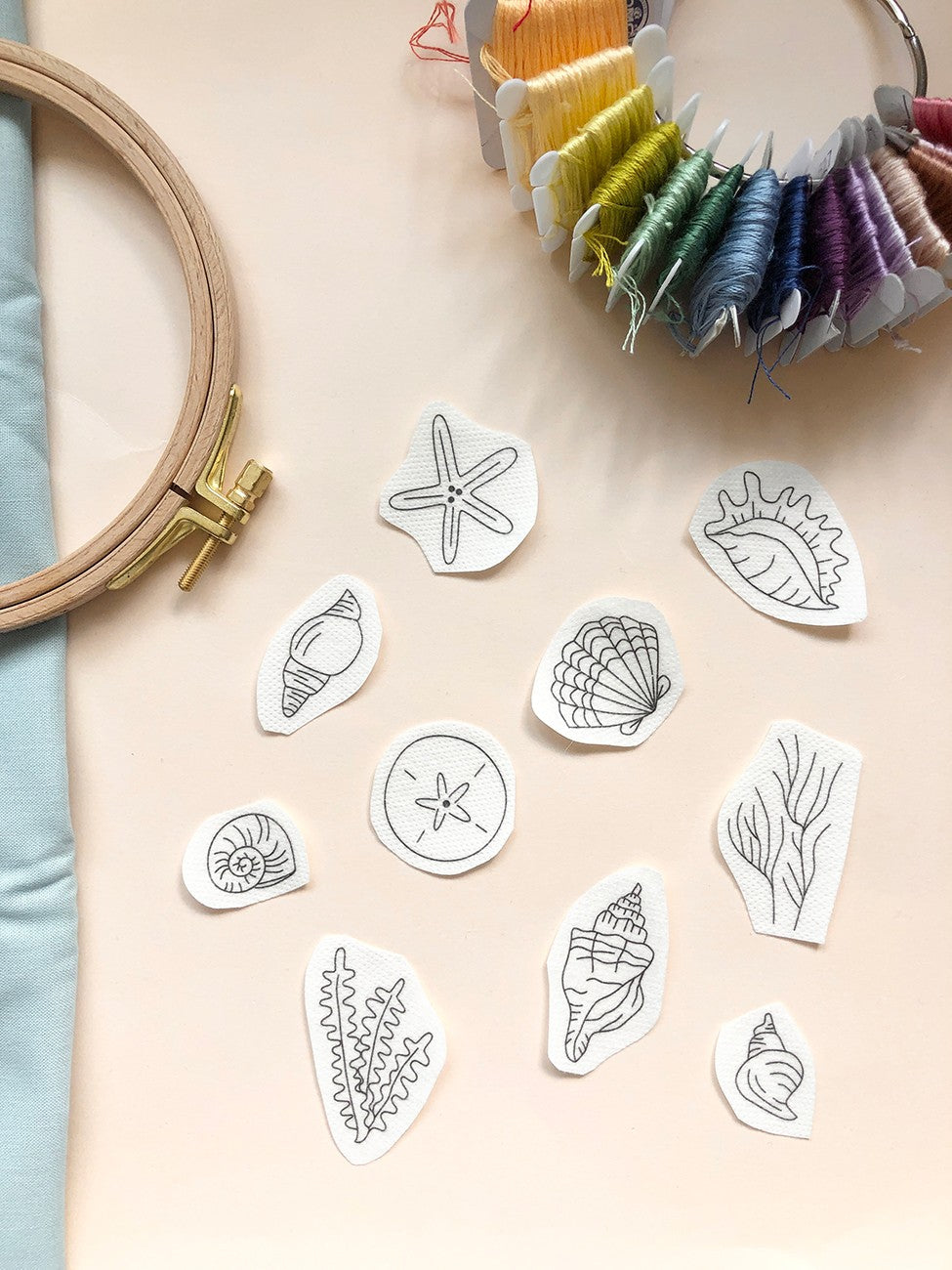 Seashells Stick & Stitch