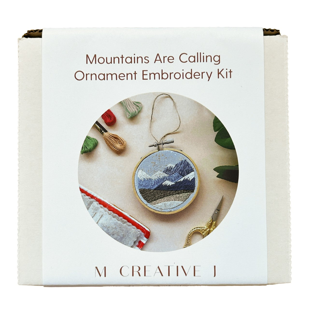 Mountains Are Calling Ornament Embroidery Kit