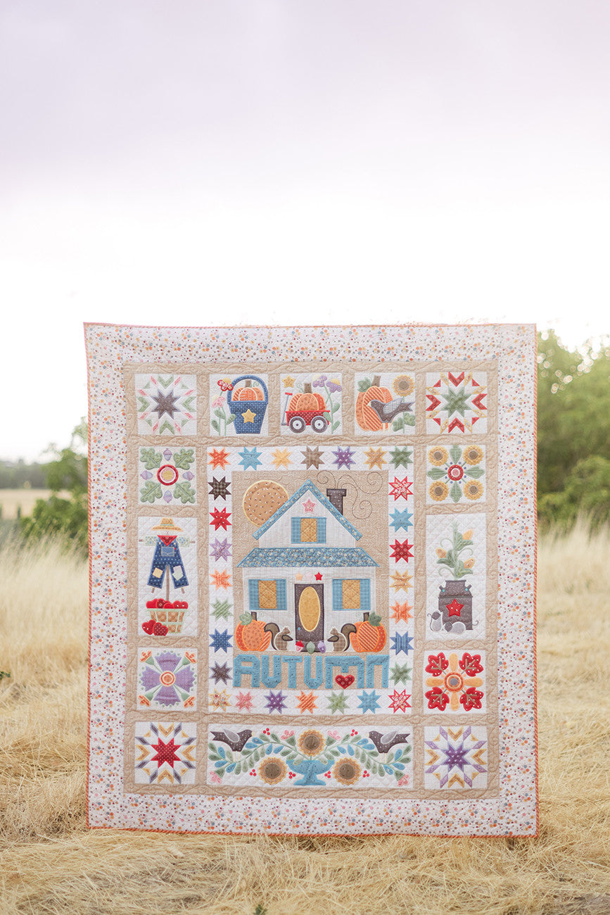 Autumn Love Quilt Projects - Machine Embroidery USB