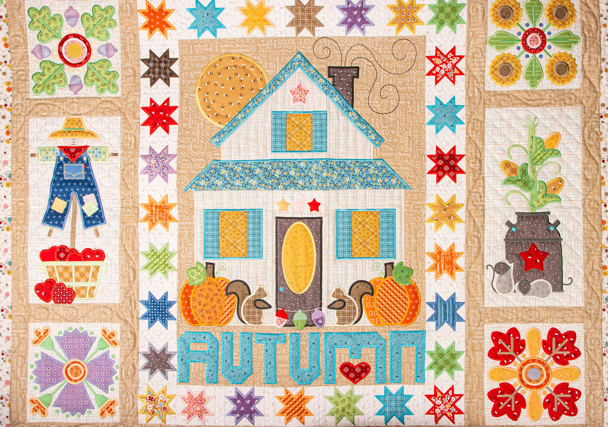 Autumn Love Quilt Projects - Machine Embroidery USB
