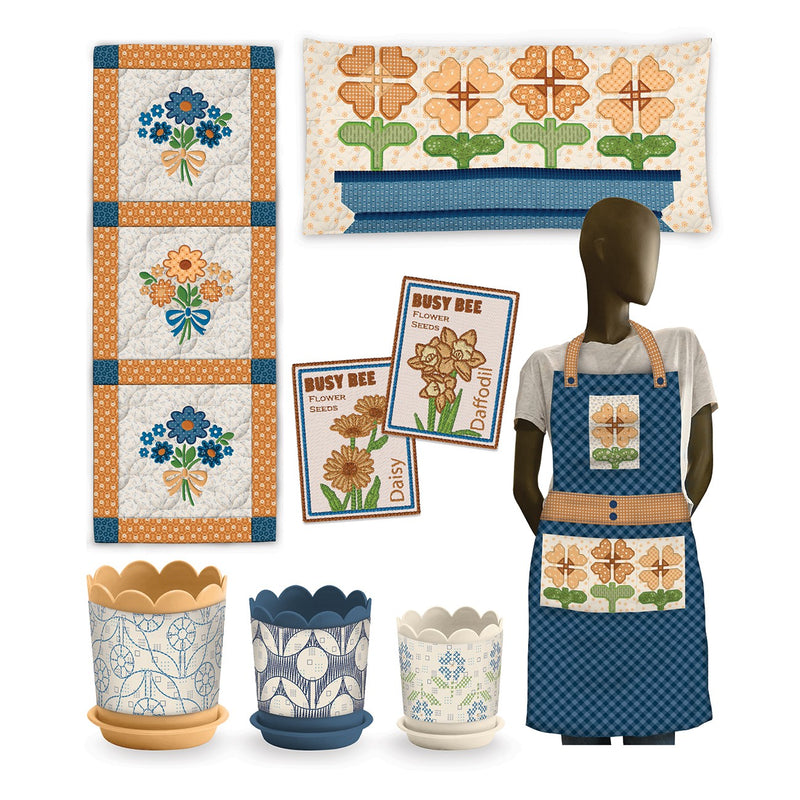 Garden Accents by Lori Holt - Machine Embroidery USB