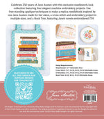 Jane Austen Needlework Projects - Machine Embroidery USB