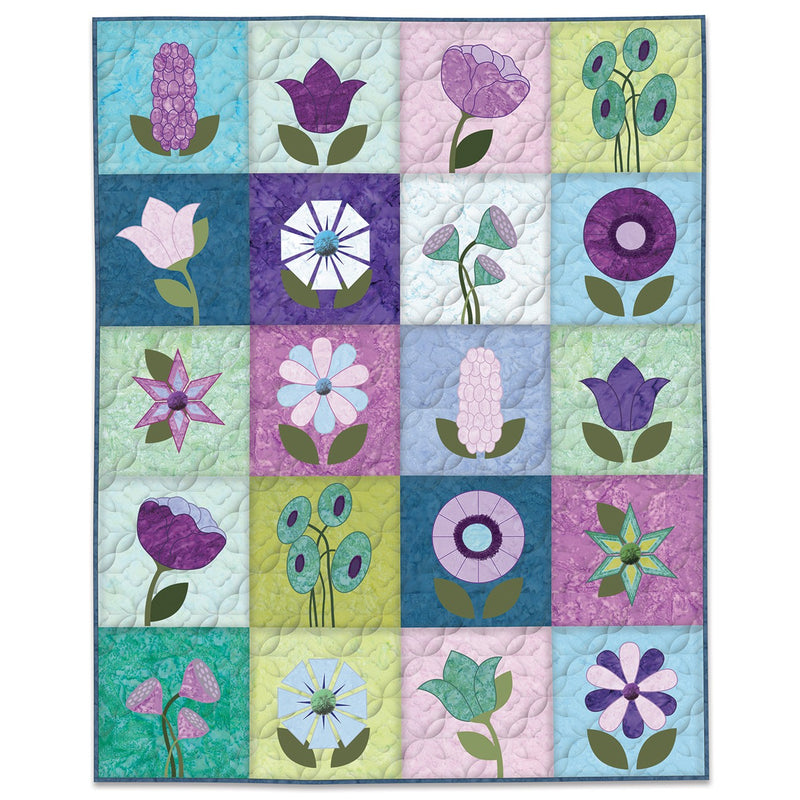 Machine Embroidery Stitch Your Flower Garden