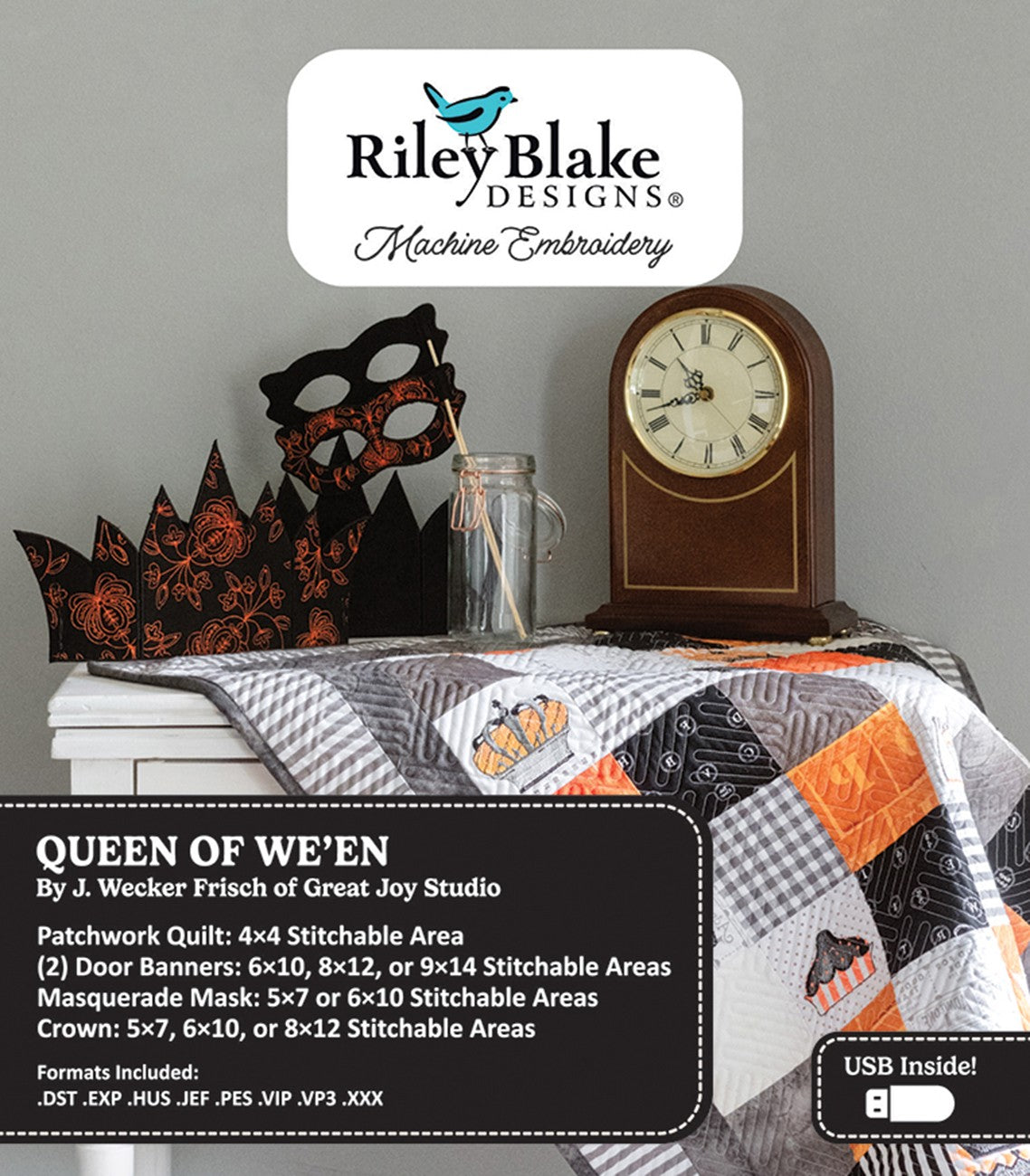 Queen of 'Ween - Machine Embroidery USB
