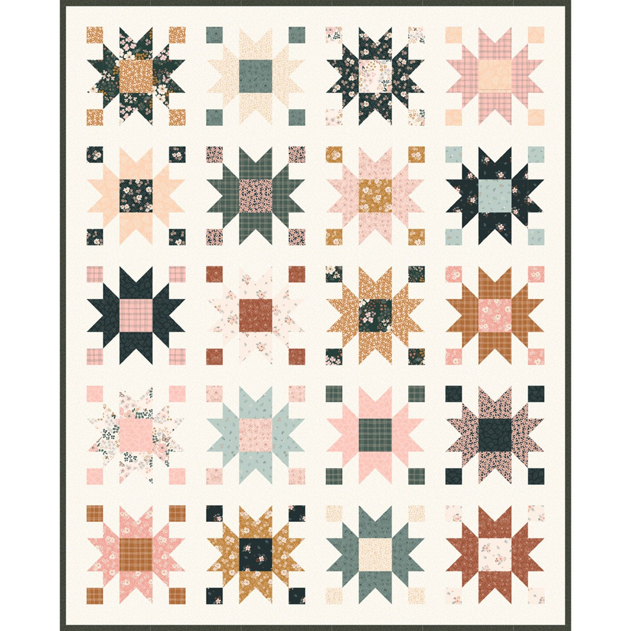 Bee Balm Quilt by Quiltcakes Finished Size 58x72