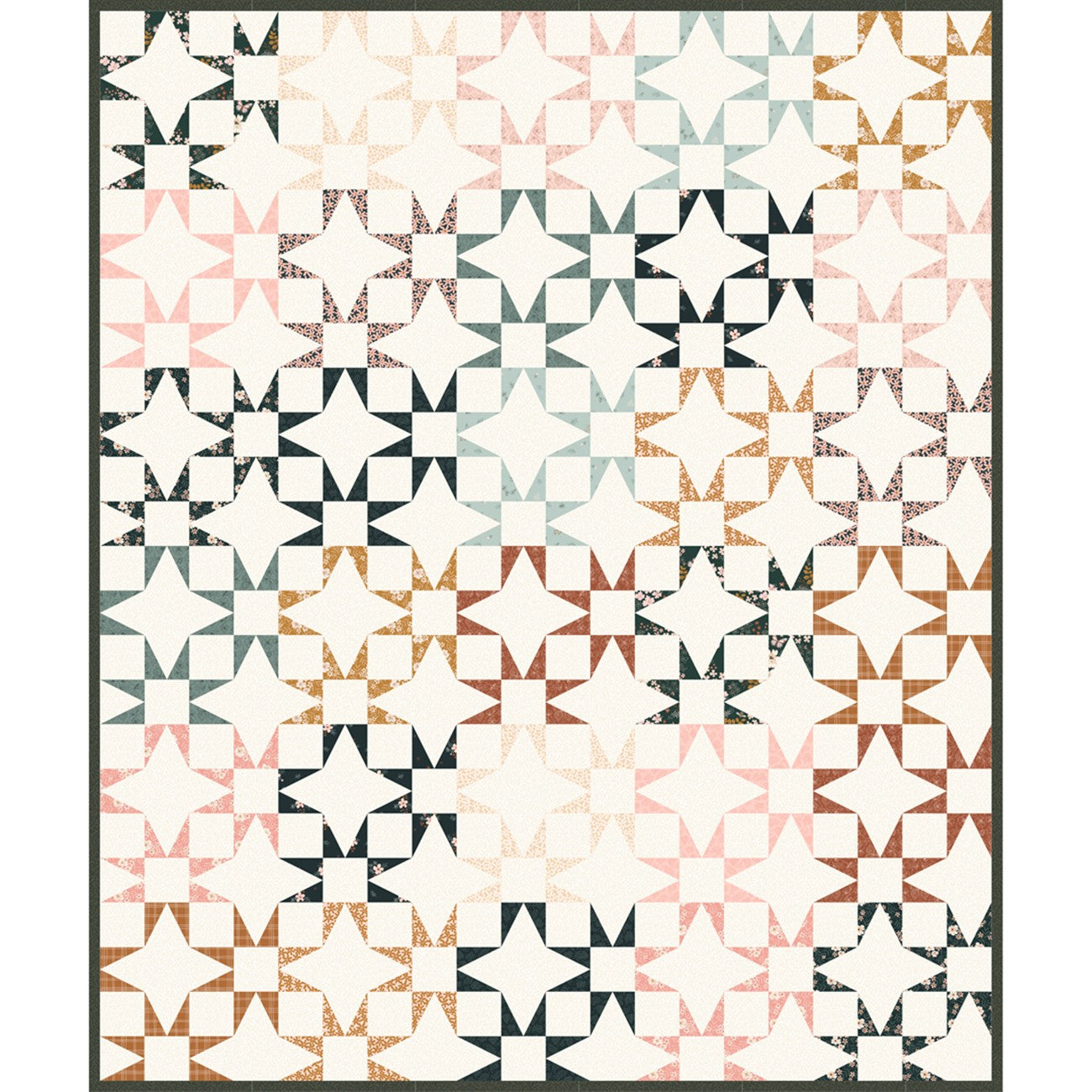 Starlight Grove Quilt by QuiltCakes Finished Size 60x72