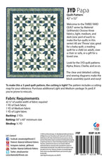 3yd Papa Quilt Pattern