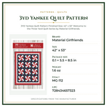 Product Specifications – 3yd Yankee Quilt Pattern
