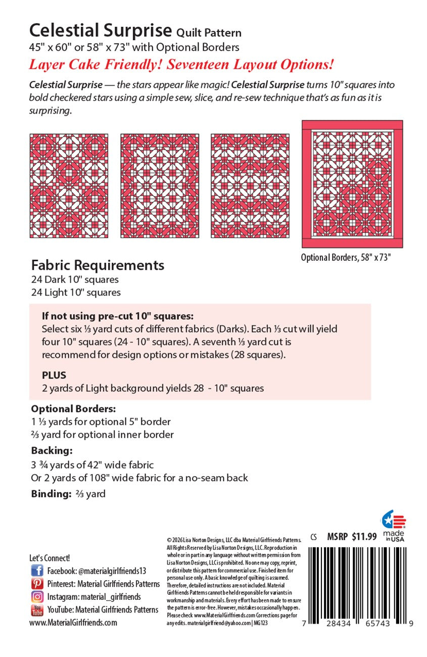 Celestial Surprise Quilt Pattern