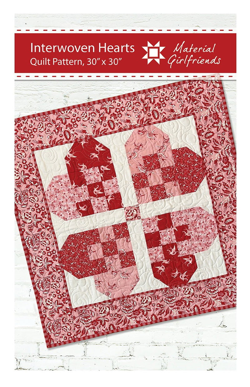 Interwoven Hearts Quilt Pattern