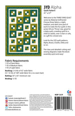 3yd Alpha Quilt Pattern