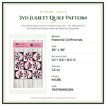 Product Specifications – 3yd Juliett Quilt Pattern