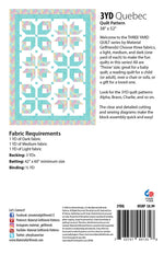 3yd Quebec Quilt Pattern