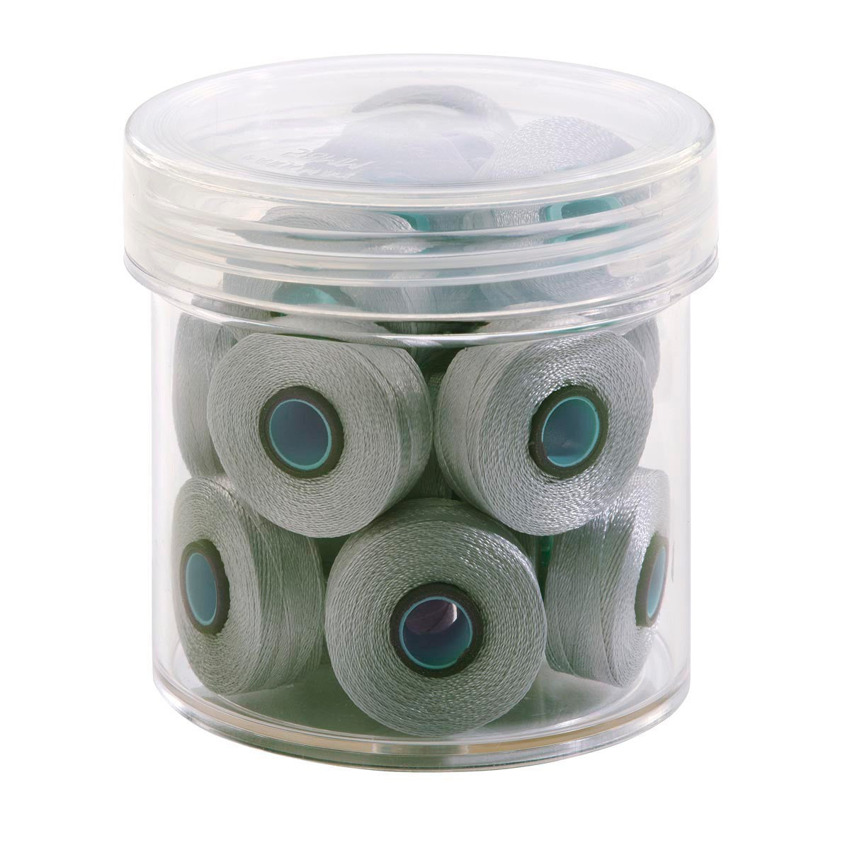 Magna-Glide Delights Style L 72yd Pre-wound Bobbins Light Grey 20 Per Jar