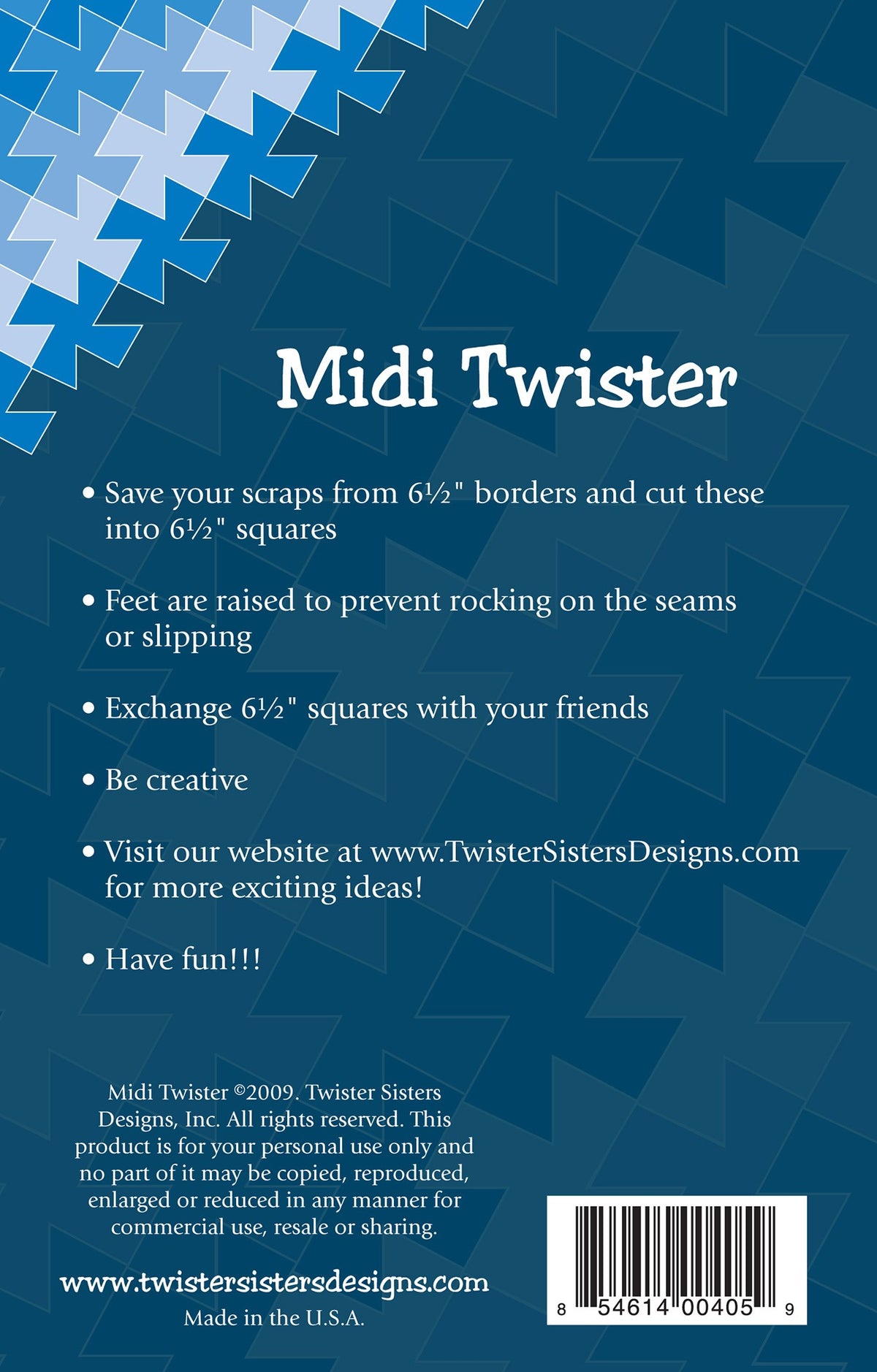 Midi Twister Pinwheel Template