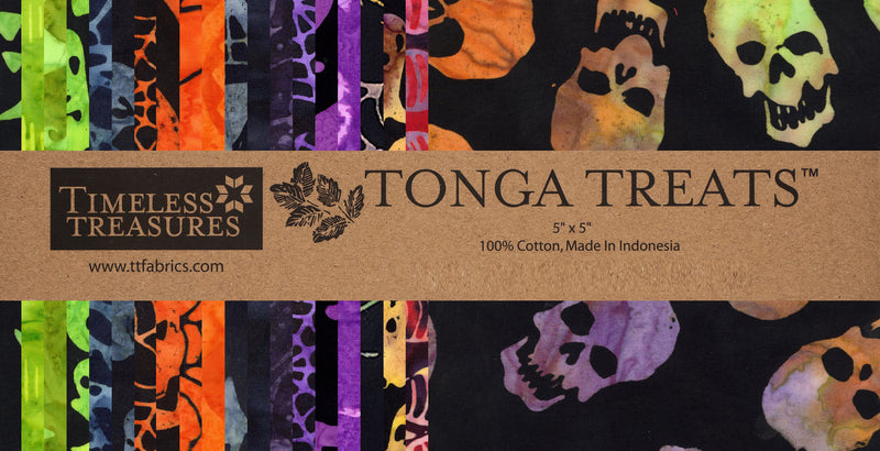 5in Squares Tonga Batik Haunted 42pcs/bundle