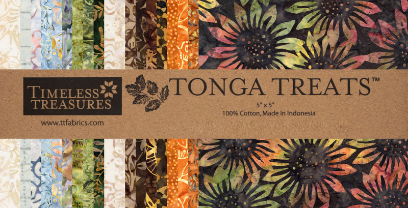 5in Squares Tonga Batik Hayride, 42pcs/bundle